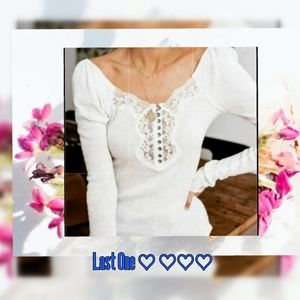 TOP Long Sleeve BOUTIQUE LACE Size: S